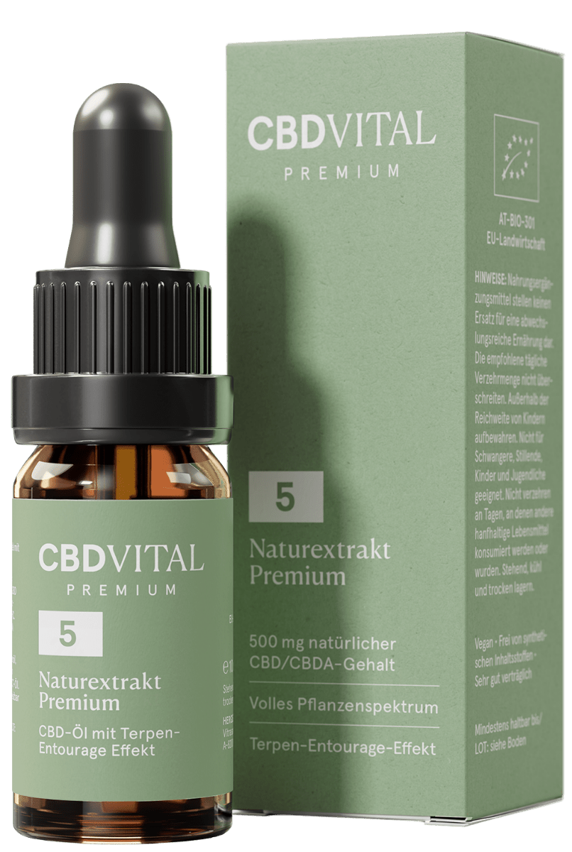 CBD Naturextrakt PREMIUM Öl 5%