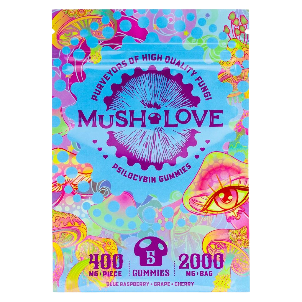 Mush Love – Gummibärchen mit Blauer Himbeere, Kirsche und Traube