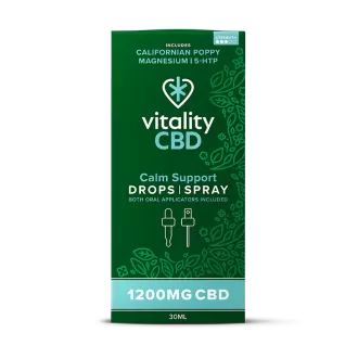 Calm Support CBD Tropfen & Spray 1200 mg 30 ml